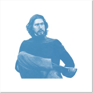 Adam Driver in Blue Posters and Art